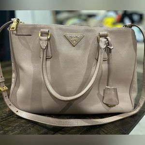 Prada Galleria Saffiano Leather Double Zip Large Bag
